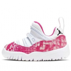Nike Air Jordan 11 Retro Little Flex Td Basketballsko Til Børn Lyserød