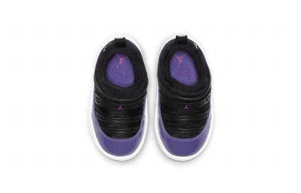 Nike Air Jordan 11 Retro Little Flex Td Sko Til Børn Sort Lilla