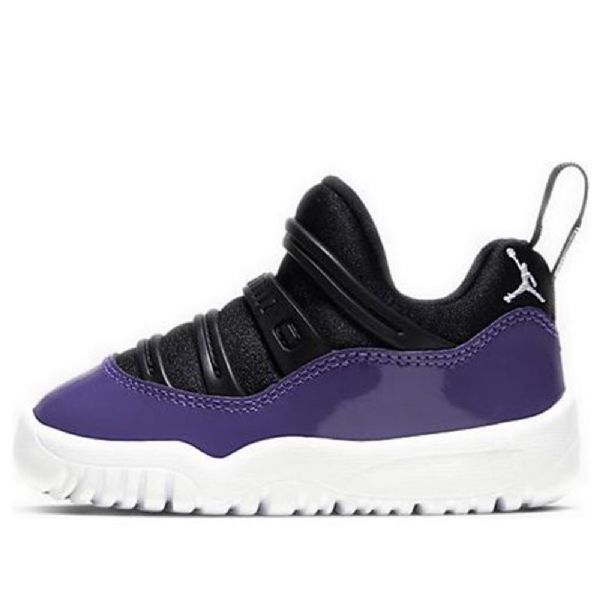Nike Air Jordan 11 Retro Little Flex Td Sko Til Børn Sort Lilla