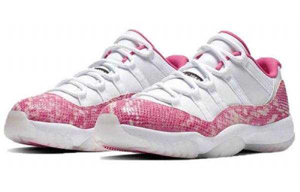 Nike Air Jordan 11 Retro Low Toppe Basketball Sko Til Damer Lyserød