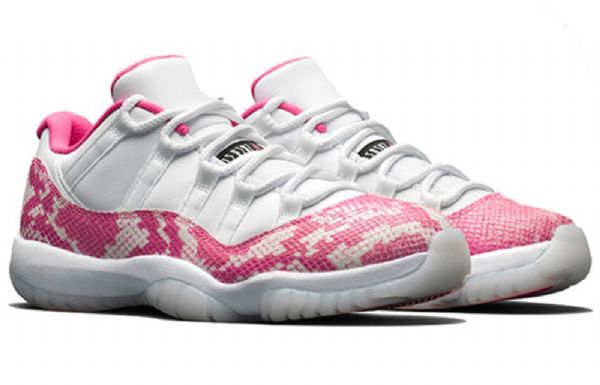 Nike Air Jordan 11 Retro Low Toppe Basketball Sko Til Damer Lyserød