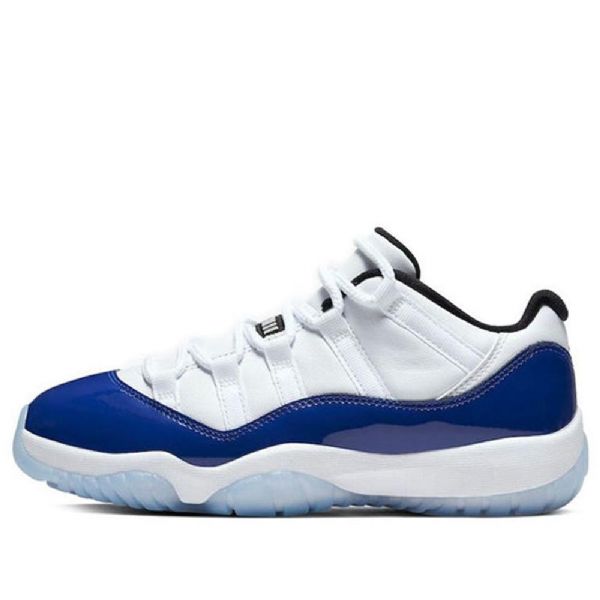 Nike Air Jordan 11 Retro Low Toppe Basketball Sko Til Damer Sort Hvid
