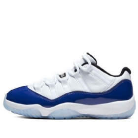 Nike Air Jordan 11 Retro Low Toppe Basketball Sko Til Damer Sort Hvid