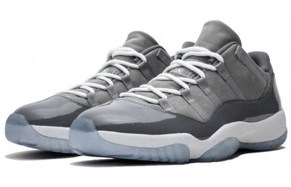 Nike Air Jordan 11 Retro Low Toppe Basketball Sko Til Mænd Grå