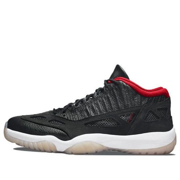 Nike Air Jordan 11 Retro Low Toppe Dvs Basketball Sko Til Mænd Sort Rød