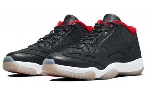 Nike Air Jordan 11 Retro Low Toppe Dvs Basketball Sko Til Mænd Sort Rød