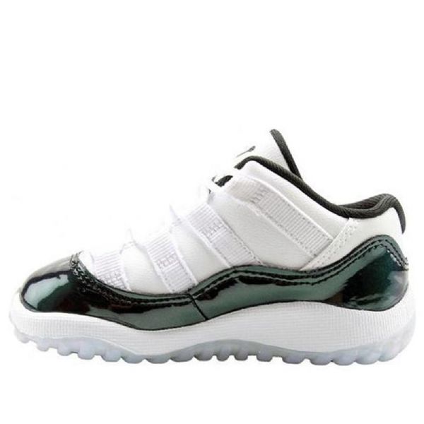 Nike Air Jordan 11 Retro Low Toppe Td Basketball Sko Til Børn Hvid Grøn