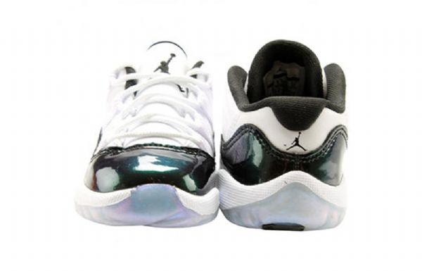 Nike Air Jordan 11 Retro Low Toppe Td Basketball Sko Til Børn Hvid Grøn