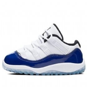 Nike Air Jordan 11 Retro Low Toppe Td Sko Til Børn Sort Hvid