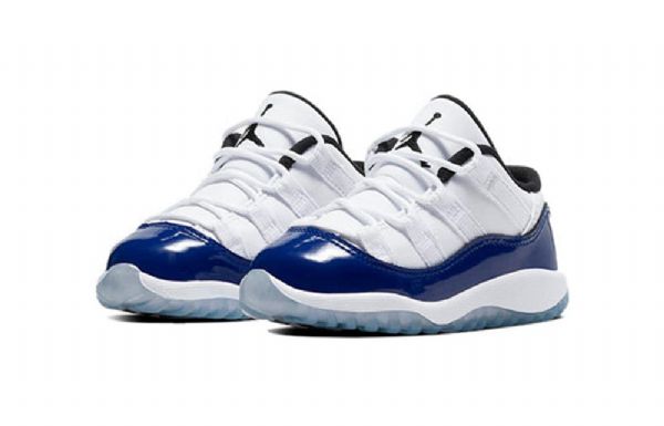 Nike Air Jordan 11 Retro Low Toppe Td Sko Til Børn Sort Hvid