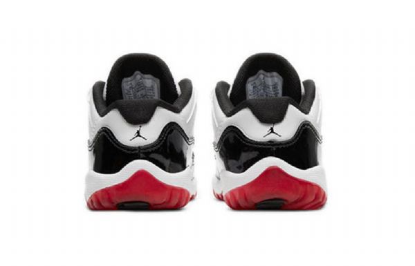 Nike Air Jordan 11 Retro Low Toppe Td Sko Til Børn Sort Hvid Rød