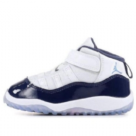 Nike Air Jordan 11 Retro Td Sko Til Børn Hvid Marineblå