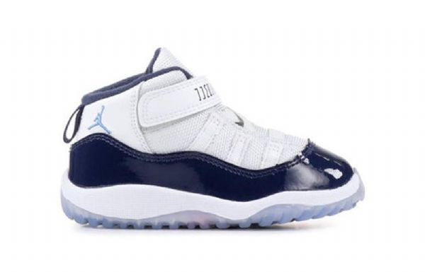 Nike Air Jordan 11 Retro Td Sko Til Børn Hvid Marineblå