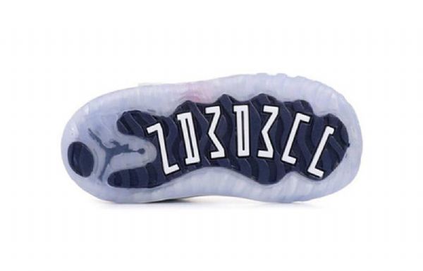 Nike Air Jordan 11 Retro Td Sko Til Børn Hvid Marineblå