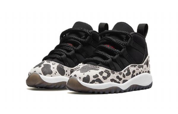 Nike Air Jordan 11 Retro Td Sko Til Børn Leopard