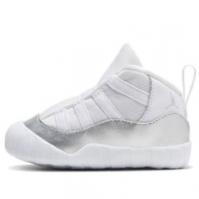 Nike Air Jordan 11 Retro Td Sko Til Børn Sølv