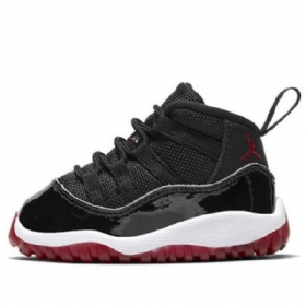 Nike Air Jordan 11 Retro Td Sko Til Mænd Sort Rød
