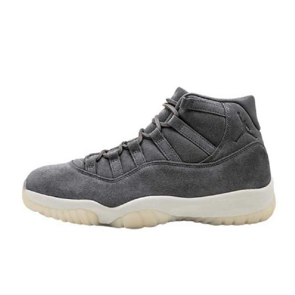 Nike Air Jordan 11 Ruskind Premium Sko Til Mænd Grå