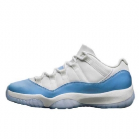 Nike Air Jordan 11 Unc Sko Til Mænd Hvid Blå
