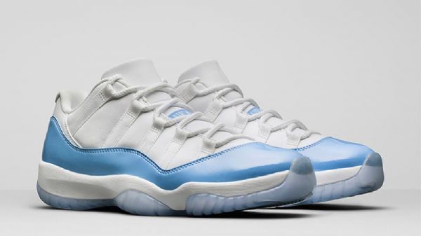 Nike Air Jordan 11 Unc Sko Til Mænd Hvid Blå
