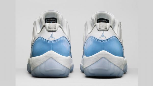 Nike Air Jordan 11 Unc Sko Til Mænd Hvid Blå