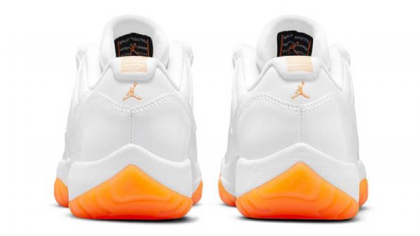 Nike Air Jordan Retro 11 Low Tops Citrus Sko Til Mænd Hvid