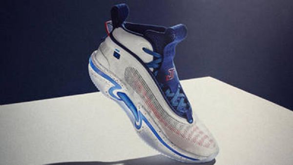 Nike Air Jordan 36 Jayson Tatum Sko Til Mænd Hvid Blå