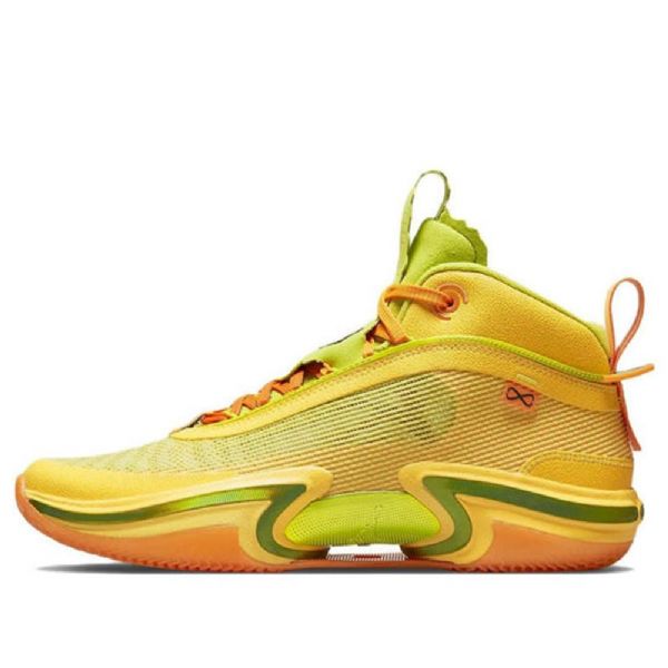 Nike Jayson Tatum Air Jordan 36 Nitro Sneakers Til Mænd Gul
