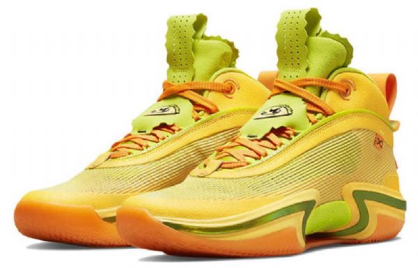 Nike Jayson Tatum Air Jordan 36 Nitro Sneakers Til Mænd Gul