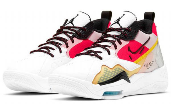 Nike Air Jordan Zoom Sneakers Til Damer Hvid Lyserød