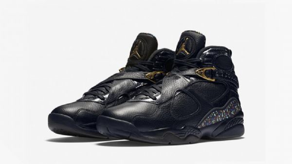 Nike Air Jordan 8 Cigar Championship Pack Sko Til Mænd Sort