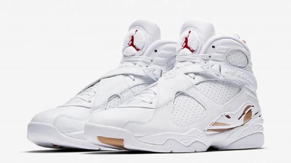 Nike Air Jordan 8 Ovo Sko Til Mænd Hvid