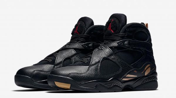 Nike Air Jordan 8 Ovo Sko Til Mænd Sort