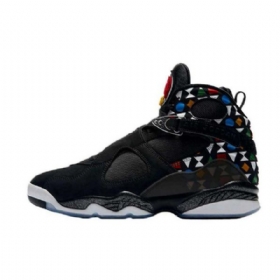 Nike Air Jordan 8 Quai 54 Sko Til Mænd Sort