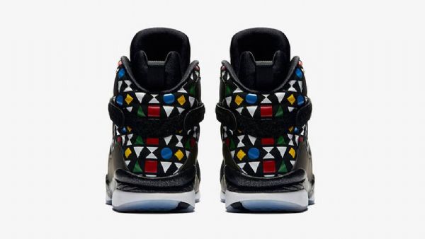 Nike Air Jordan 8 Quai 54 Sko Til Mænd Sort