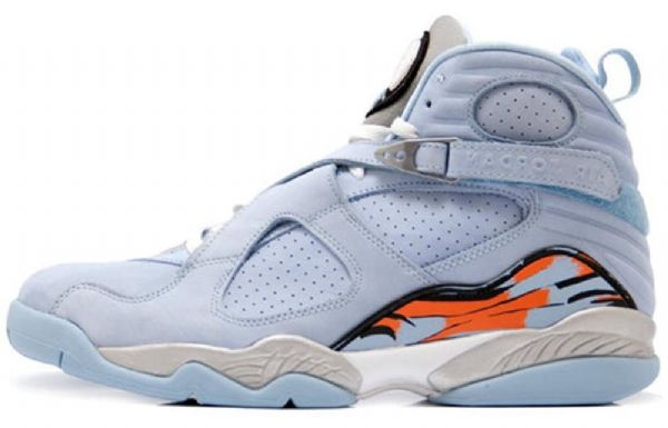 Nike Air Jordan 8 Retro Basketball Sko Til Damer Blå