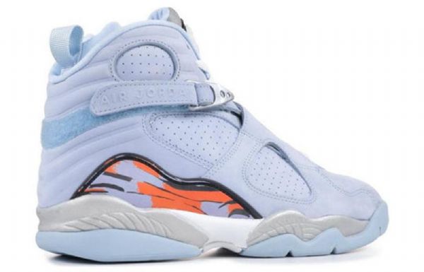 Nike Air Jordan 8 Retro Basketball Sko Til Damer Blå