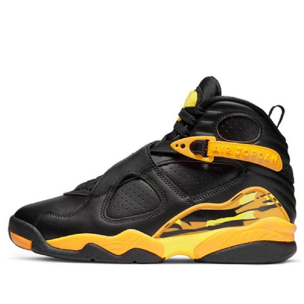 Nike Air Jordan 8 Retro Basketball Sko Til Damer Sort Gul