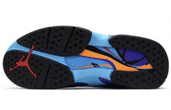 Nike Air Jordan 8 Retro Basketball Sko Til Mænd Sort Lilla