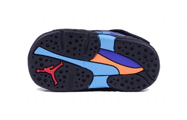 Nike Air Jordan 8 Retro Td Sko Til Børn Hvid Lilla