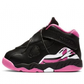 Nike Air Jordan 8 Retro Td Sko Til Børn Lyserødsicle