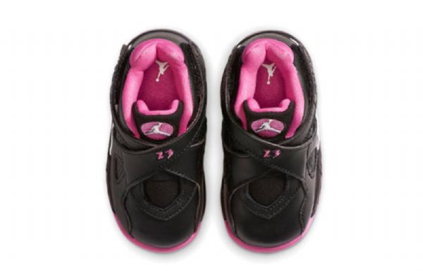 Nike Air Jordan 8 Retro Td Sko Til Børn Lyserødsicle