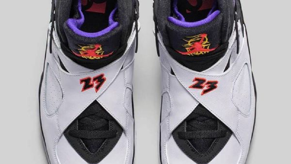 Nike Air Jordan 8 Retro Three Times A Charm Sko Til Mænd Hvid Sort