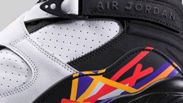 Nike Air Jordan 8 Retro Three Times A Charm Sko Til Mænd Hvid Sort