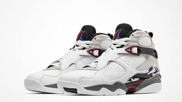 Nike Air Jordan 8 Sko Til Mænd Burgundy