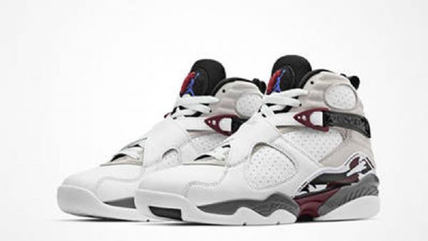 Nike Air Jordan 8 Sko Til Mænd Burgundy