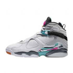 Nike Air Jordan 8 South Beach Sko Til Mænd Hvid