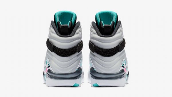 Nike Air Jordan 8 South Beach Sko Til Mænd Hvid