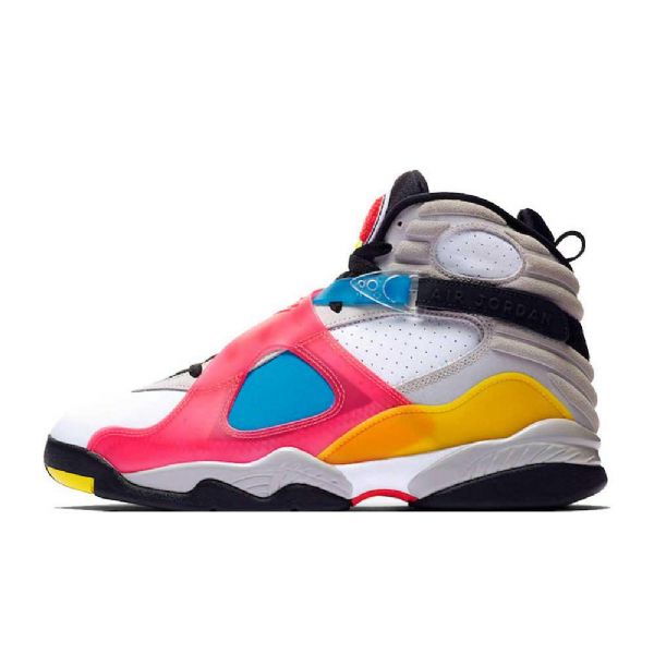 Nike Air Jordan 8 Sp Retro Se Sko Til Mænd Hvid Flerfarvet