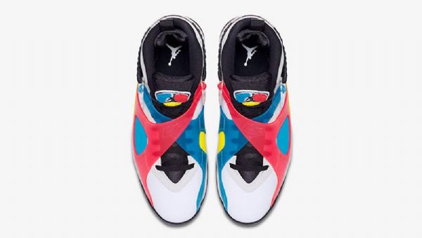 Nike Air Jordan 8 Sp Retro Se Sko Til Mænd Hvid Flerfarvet